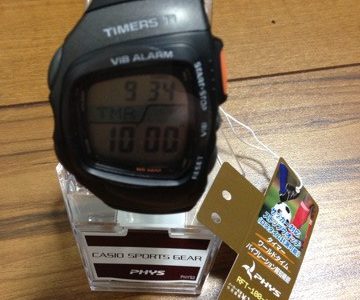 サッカーコーチ用にカシオのPHYS TIMERS11 を購入しました