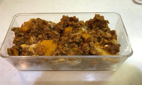 じゃがいもとひき肉のチーズ焼き 簡単で美味しい