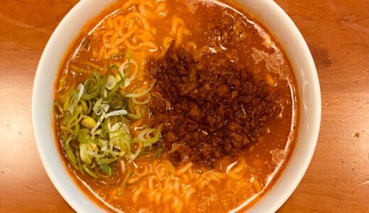 辛ラーメンを簡単アレンジで担々麺に